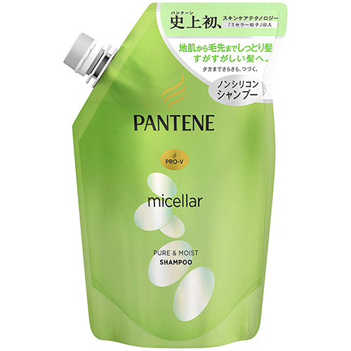 Pantene Micellar Shampoo 350ml - Pure & Moist - Refill - Harajuku Culture Japan - Japanease Products Store Beauty and Stationery
