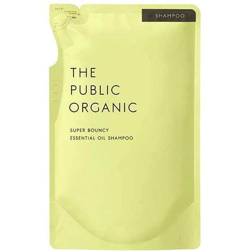 The Public Organic Super Bouncy Essential Oil Shampoo - 400ml - Refill - Harajuku Culture Japan - Japanease Products Store Beauty and Stationery
