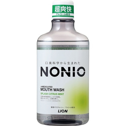 Lion Nonio Medicated Mouth Wash 600ml - Splash Citrus Mint - Harajuku Culture Japan - Japanease Products Store Beauty and Stationery
