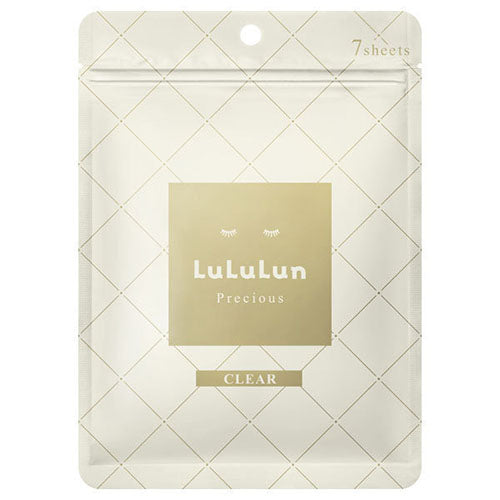 Lululun Precious Face Mask 7pcs Aging Care - White - Thorough transparency type - Harajuku Culture Japan - Japanease Products Store Beauty and Stationery