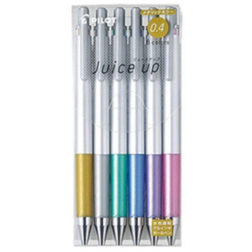 Pilot Ballpoint Pen Juice Up - 0.4mm - Metallic 6 Colors Set - Harajuku Culture Japan - Japanease Products Store Beauty and Stationery