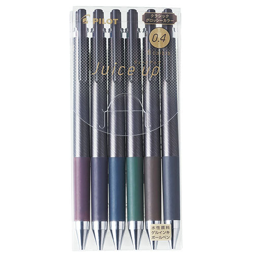 Pilot Ballpoint Pen Juice Up - 0.4mm - Glossy 6 Colors Set - Harajuku Culture Japan - Japanease Products Store Beauty and Stationery