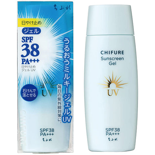 Chifure Sunscreen Gel SPF38/PA+++ 80ml - Harajuku Culture Japan - Japanease Products Store Beauty and Stationery