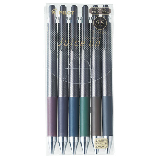 Pilot Ballpoint Pen Juice Up - 0.5mm - Glossy 6 Colors Set - Harajuku Culture Japan - Japanease Products Store Beauty and Stationery