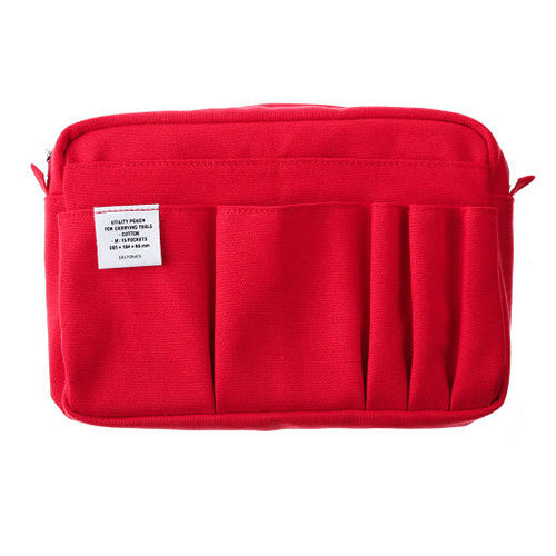 Delfonics Stationery Inner Carrying Case Bag In Bag M - Red - Harajuku Culture Japan - Japanease Products Store Beauty and Stationery