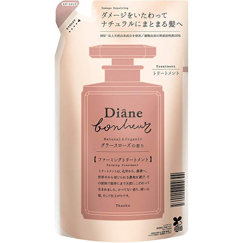 Moist Diane Bonheur Hair Ttreatment 400ml - Grasse Rose - Refill - Harajuku Culture Japan - Japanease Products Store Beauty and Stationery