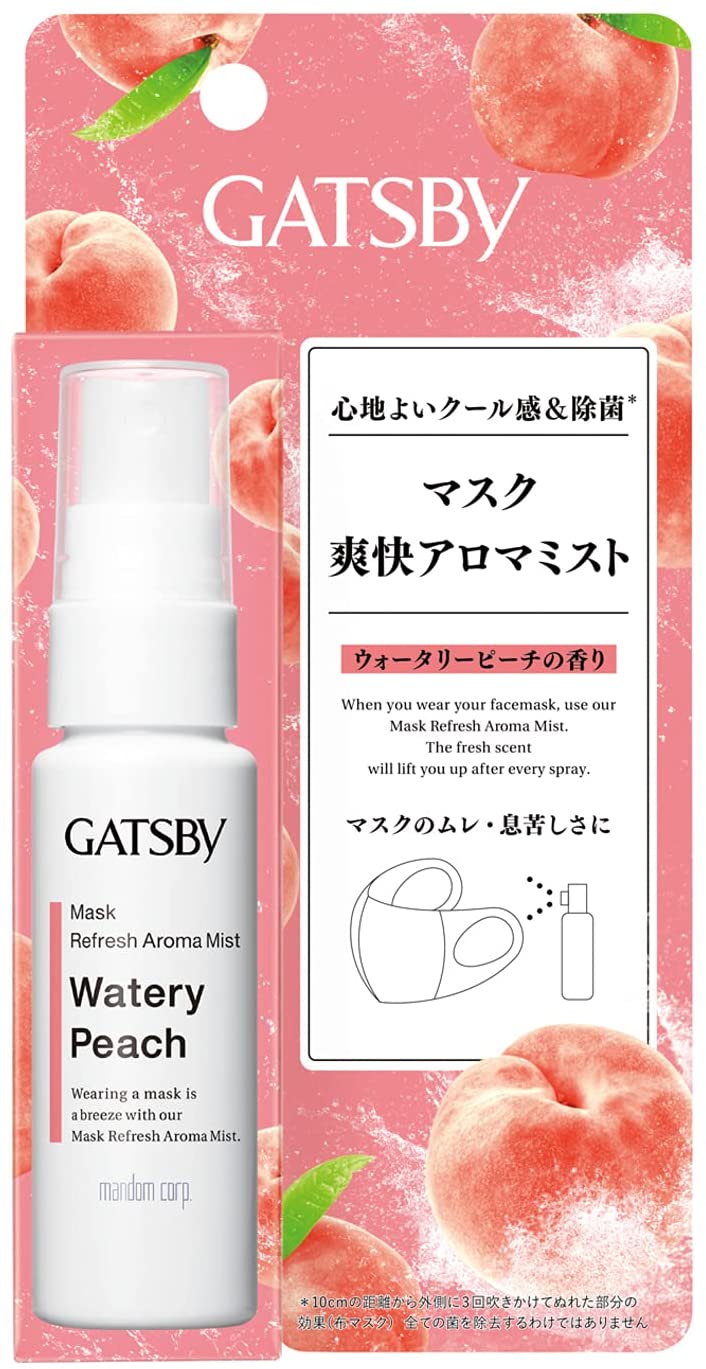 Gatsby Mask Refresh Aroma Mist - 30ml - Watery Peach - Harajuku Culture Japan - Japanease Products Store Beauty and Stationery