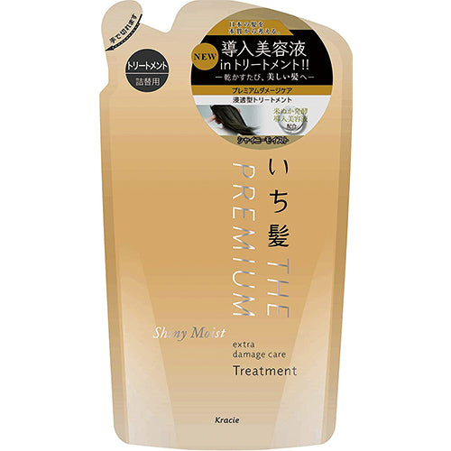 Ichikami The Premium Extra Damage Care Hair Treatment 340ml - Shiny Moist - Refill - Harajuku Culture Japan - Japanease Products Store Beauty and Stationery