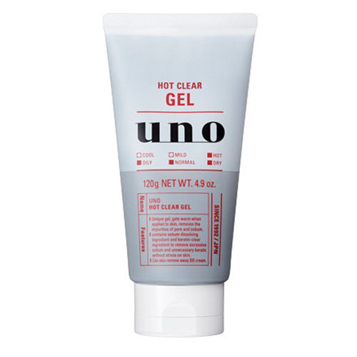 Shiseido UNO Hot Clear Gel Scrub -120g - Harajuku Culture Japan - Japanease Products Store Beauty and Stationery