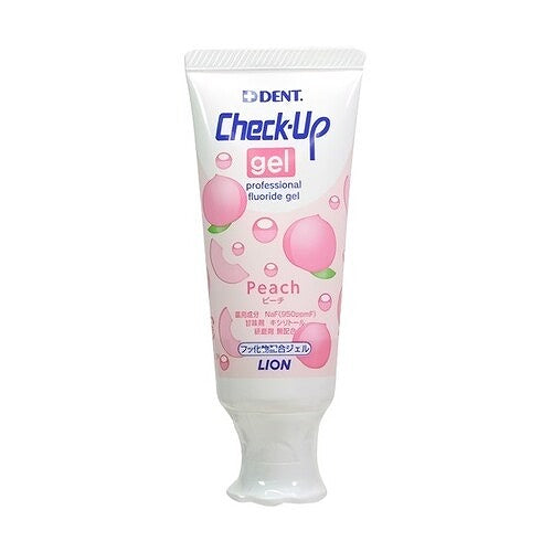Lion Dent. Check-Up Gel Toothpaste - 60g - Peach - Harajuku Culture Japan - Japanease Products Store Beauty and Stationery
