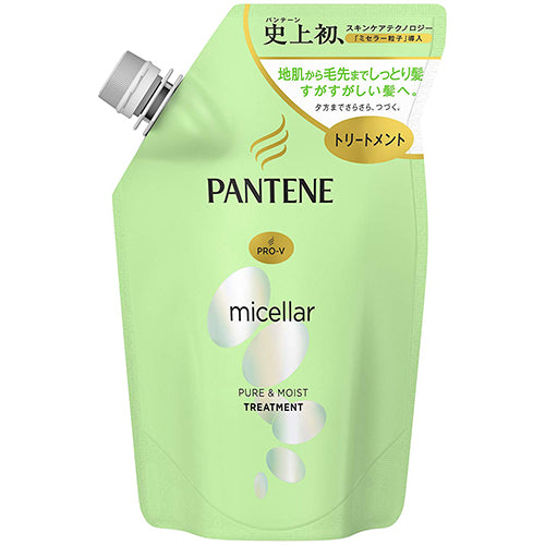 Pantene Micellar Treatment 350ml - Pure & Moist - Refill - Harajuku Culture Japan - Japanease Products Store Beauty and Stationery