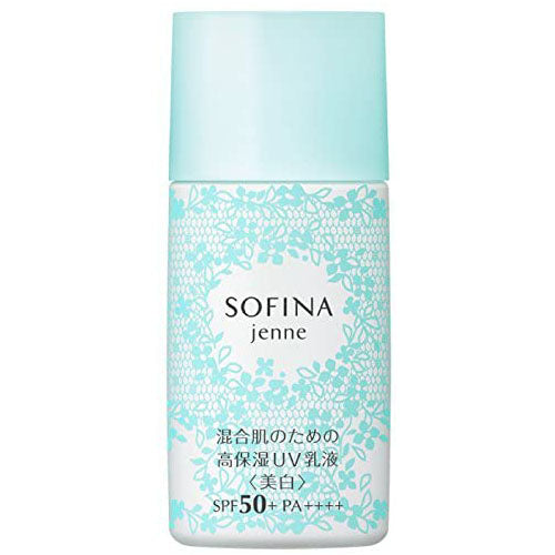 Sofina Jenne Moisturizing UV Emulsion Whitening SPF50+/ PA++++30ml - Harajuku Culture Japan - Japanease Products Store Beauty and Stationery