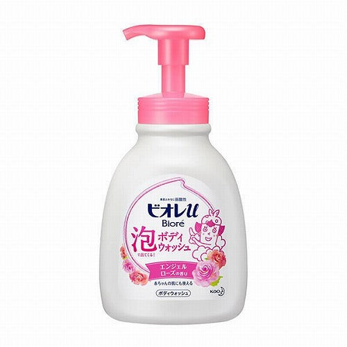Biore U Bubble Body Wash 600ml - Angel Rose Scent - Harajuku Culture Japan - Japanease Products Store Beauty and Stationery
