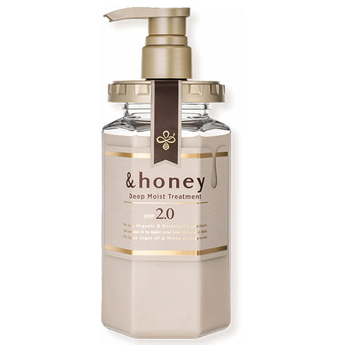 &honey Deep Moist Hair Treatment Step2.0 (Moist Coat) Pump 445g - Lavender Honey Scent - Harajuku Culture Japan - Japanease Products Store Beauty and Stationery