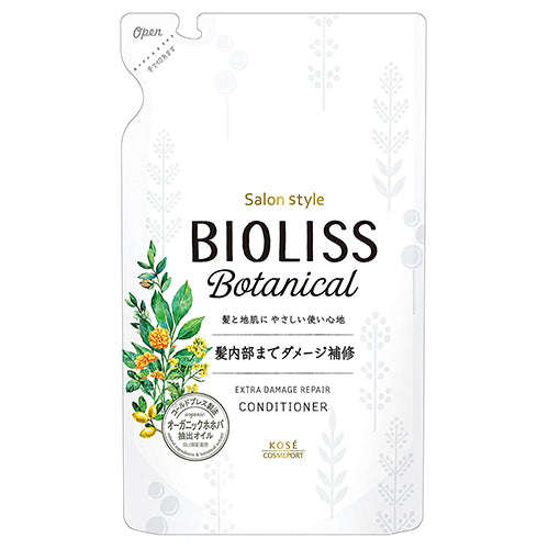 Kose Bioliss Botanical Conditioner 340 ml - Extra Damage Repair - Refill - Harajuku Culture Japan - Japanease Products Store Beauty and Stationery