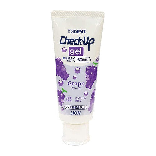 Lion Dent. Check-Up Gel Toothpaste - 60g - Grape - Harajuku Culture Japan - Japanease Products Store Beauty and Stationery