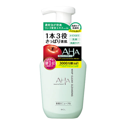 Cleansing Research AHA Whip Clear Cleansing 150ml - Harajuku Culture Japan - Japanease Products Store Beauty and Stationery