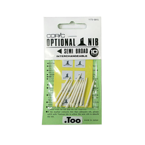 Copic Optional Nib Semi Broad - Pack for 10 Pencil - Harajuku Culture Japan - Japanease Products Store Beauty and Stationery