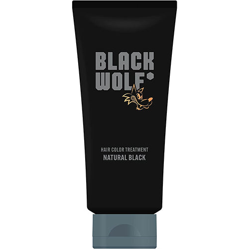 BLACK WOLF Hair Color Treatment - Natural Black - 150g - Harajuku Culture Japan - Japanease Products Store Beauty and Stationery