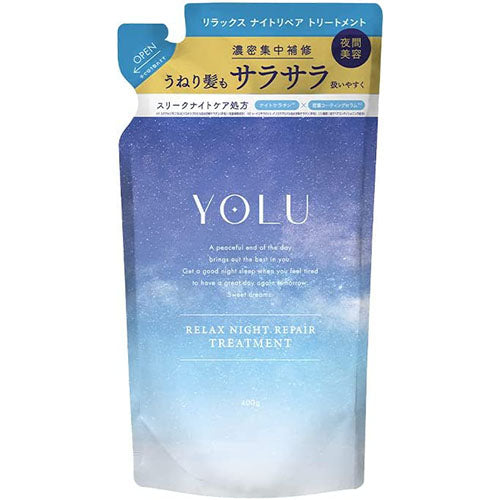 YOLU Night Beauty Treatment Refill 400ml - Relax Night Repair - Harajuku Culture Japan - Japanease Products Store Beauty and Stationery