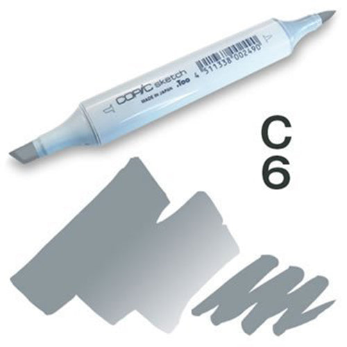 Copic Sketch Marker - C6 - Harajuku Culture Japan - Japanease Products Store Beauty and Stationery