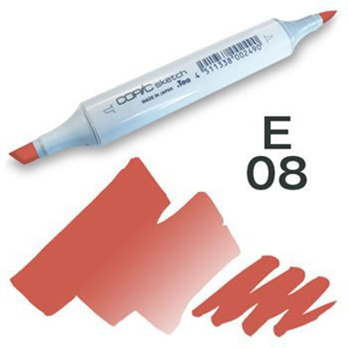 Copic Sketch Marker - E08 - Harajuku Culture Japan - Japanease Products Store Beauty and Stationery