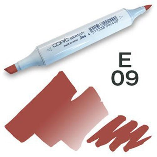 Copic Sketch Marker - E09 - Harajuku Culture Japan - Japanease Products Store Beauty and Stationery