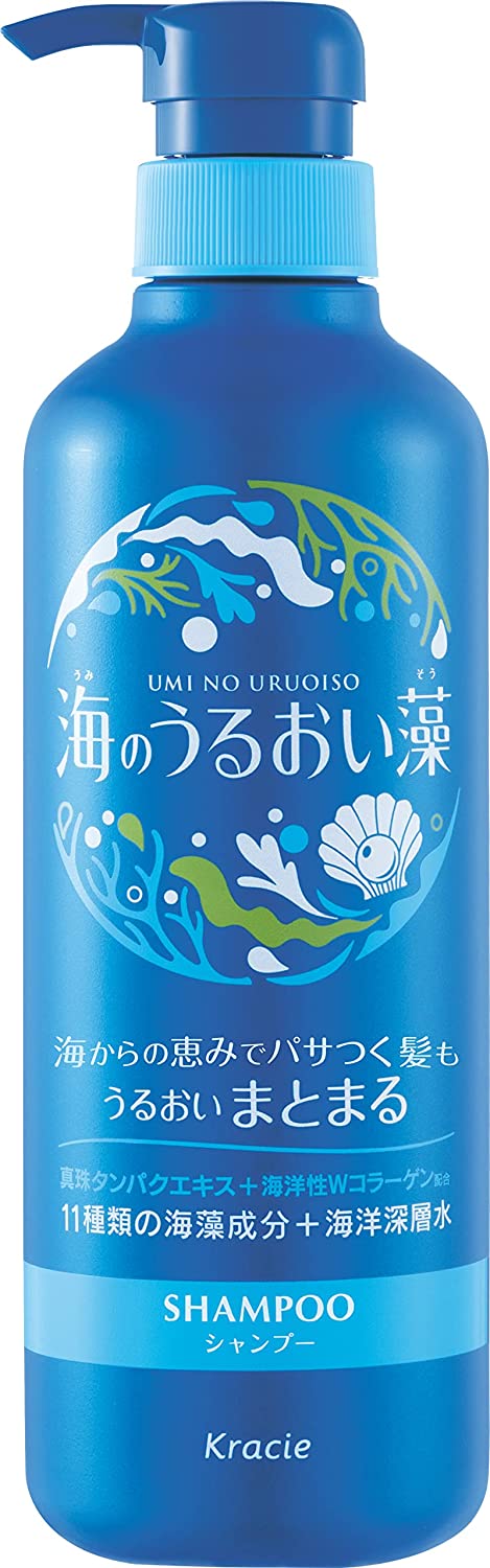 Kracie Umino Uruoisou Moisturizing Care Shampoo - 520ml - Harajuku Culture Japan - Japanease Products Store Beauty and Stationery