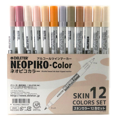 Deleter Neopiko Color - Skin Color Set 12 - Harajuku Culture Japan - Japanease Products Store Beauty and Stationery