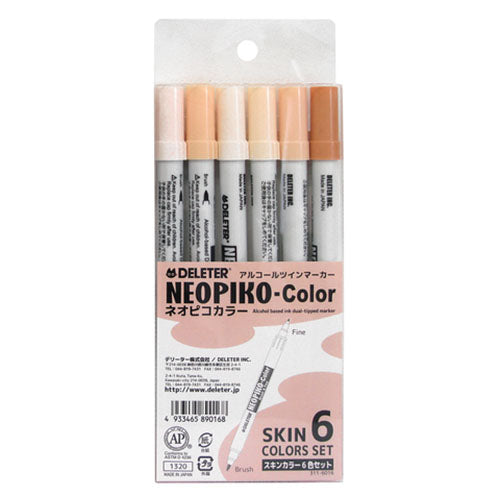 Deleter Neopiko Color - Skin Color Set 6 - Harajuku Culture Japan - Japanease Products Store Beauty and Stationery